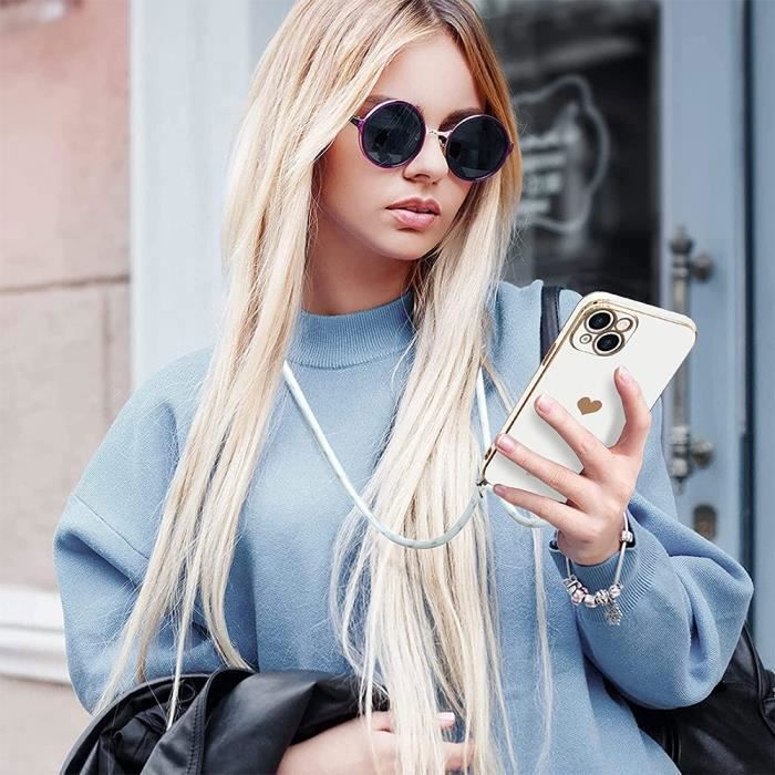 Soft Protective Case for Samsung Galaxy S22 - BOOLING - Heart Pattern - White