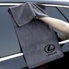 Suede Microfiber Towel Car Logo Wash Cleaning Rag Cloth For Lexus ES RX NX LS UX LM LX GX LC RZ IS CT GS RC HS SC TX LBX F SPORT