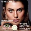 Контактные линзы FUNSACHY 1Pair, натуральные цветные линзы для глаз, цветные контактные линзы для глаз, косметические мягкие линзы для глаз, для учащихся ...