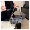 Underarm Bag Retro Denim Bag Handbag Cloth bag Fashion Spicy Girl Shoulder Bag  Girls