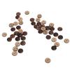 200pcs Wooden Sewing 2 Holes Coconut Shell Buttons Coconut Brown Sewing Buttons Exquisite Craft Buttons Clothing Decorations