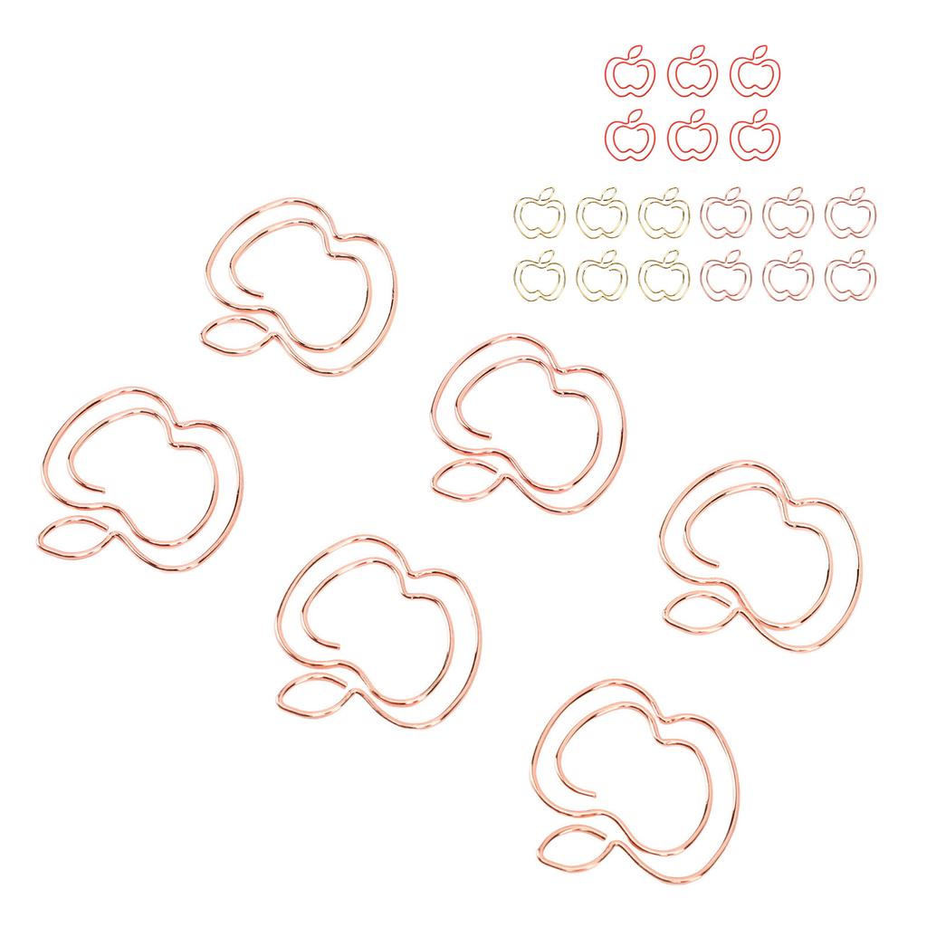 100 шт., фруктовые скрепки для бумаги, милые закладки, зажимы для бумаги, портативные забавные маленькие скрепки для бумаги с прозрачным 