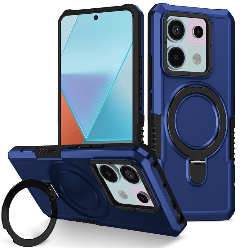 Military Grade Armor Case for Xiaomi Redmi Note 13 Pro 5G Redmi 13C 12C Note 12S 11 10 Pro 10S Cover Stand Holder Shockproof Full Cover