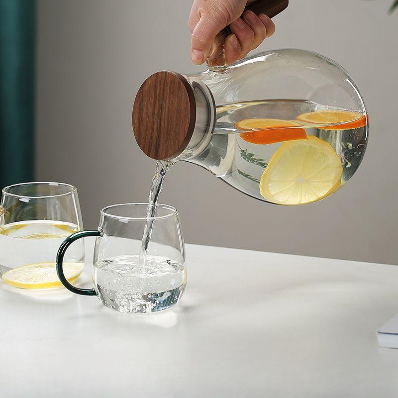 Утолщенный холодный чайник, устойчивый к высоким температурам, стеклянный холодный чайник, большой емкости для кипящей воды, набор для заваривания чая в гостиной