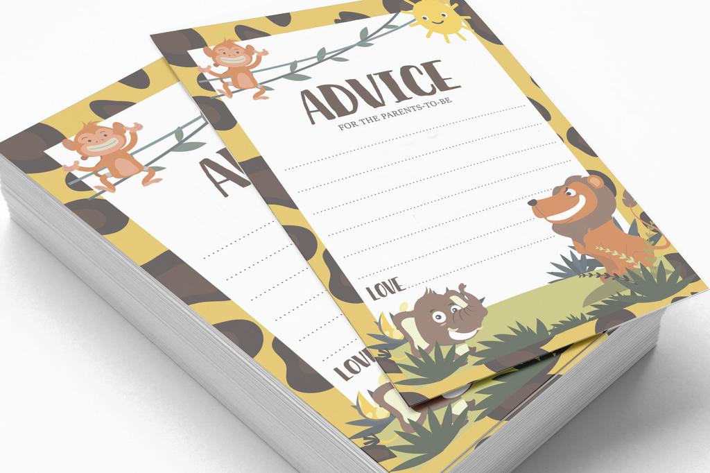 Inkdotpot 50 BabyA AlphabetA ABCA GameA Jungle Animals Baby Shower Game Gender Neutral Party