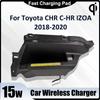 Wireless Car Charger Qi 15W Fast Charging Pad for Toyota CHR 2018-2020 Car Accessories Wireless Charger Center Console Holder