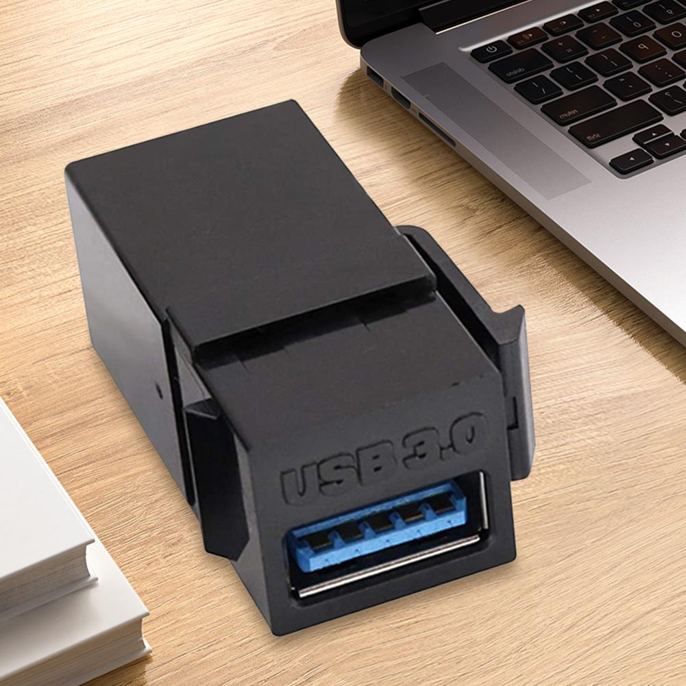 Разъем USB 3.0 Keystone для подключения оборудования с помощью USB-порта. Разъем с защелкивающимся разъемом. Порт адаптера для настенной панели.