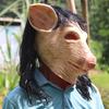 Halloween Mask: Saw Killer Pig Head Mask, Scary Animal Headgear, Funny Party Wild Boar Head Prop