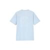 Uniqlo Печатная футболка с круглым вырезом, прямой крой, унисекс, синяя 437287-60