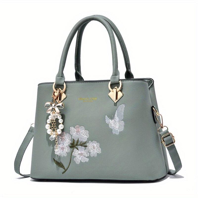 New Style Ladies' Handbag 2023 Fashionable Embroidered Mom Bag Versatile Shoulder Crossbody Bag