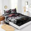 Four-Piece Mattress Digital Printing Mattress Protective Cover Bedding Skull Kit