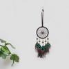 Handmade Large Black Green Dream Catcher Wall Hanging with Peacock Feathers