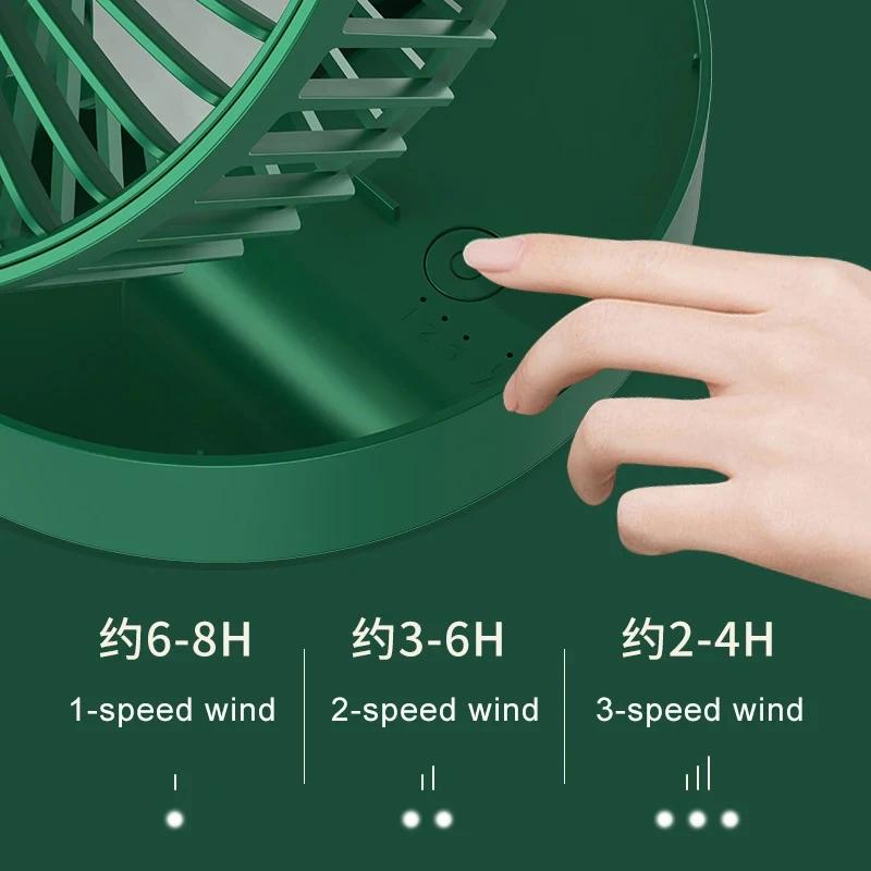Настольный складной выдвижной маленький вентилятор Мини Портативный зарядный USB домашний малошумный мини-электрический вентилятор с длительным режимом ожидания