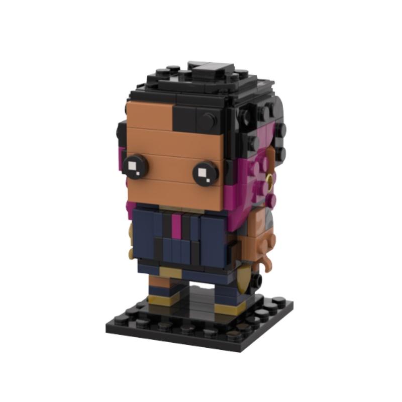 Gobricks Moc Valorant Контракт Голова Миниатюрная Фигурка Сборная Игрушка