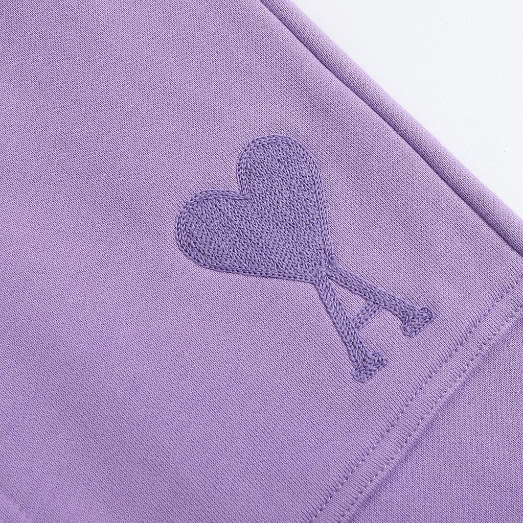 Мужские повседневные шорты AMI с большим карманом, свободные шорты из чистого хлопка, спортивные шорты для бега на открытом воздухе