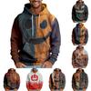 Halloween Blood-stained Print Men's Loose Hooded Sweatshirt