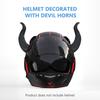 SEAMETAL Мотоциклетные шлемы Украшение в виде рогов дьявола Присоска Шлем для скутера велосипеда мотоцикла скейтбординга Декоративные аксессуары для шлема в виде коровьих рогов