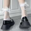 Носки Loli Hollow Socks Bow Fishnet Socks Medium Tube Socks Summer Thin JK Uniform Short Tube Women Sweet and Spicy