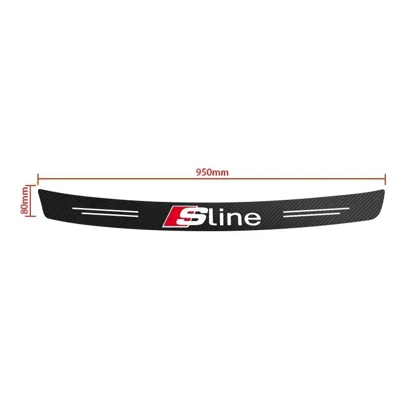 Car Tail trunk Rear Bumper Protector Carbon fiber Sticker For tt Sline TT A1 A2 A3 A4 A5 A6 A7 A8 8P B6 B7 Q3 Q5 Q7 Car Goods