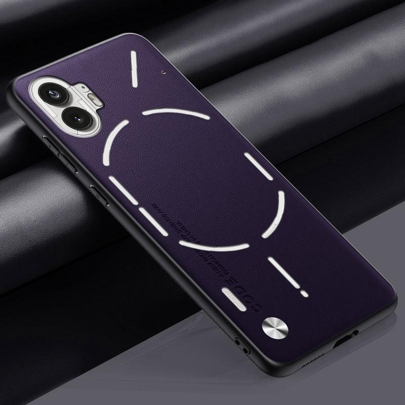 Роскошный чехол из искусственной ПУ-кожи для Nothing Phone 1, задняя крышка, матовый силиконовый противоударный чехол для телефона с полной защитой для Nothing Phone1