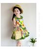 Girl's countryside style flower flower sleeveless dress, lace vest dress, thin and cool summer outfit, baby's sweet and stylish