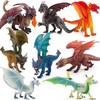 Kids' Jurassic Dinosaur Model Set: Plastic Flying Dragon & Wild Animal Figures