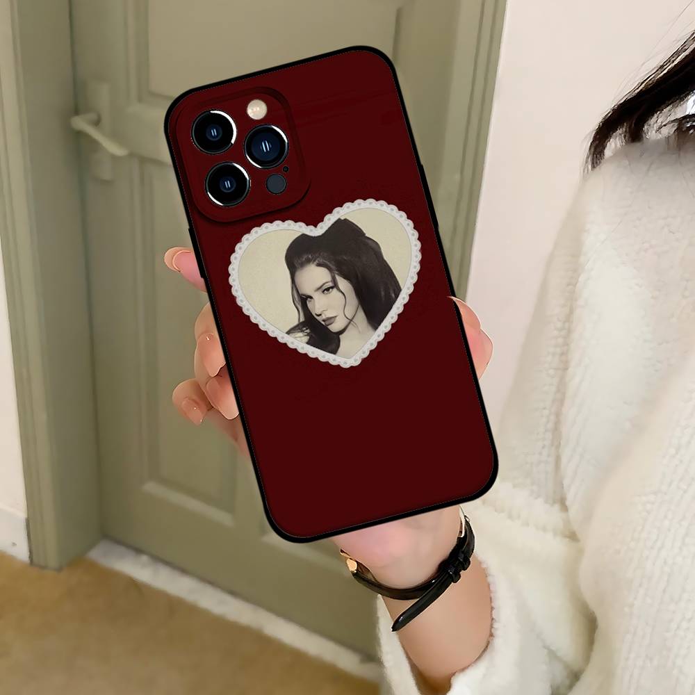 Черный чехол для телефона с изображением певицы Lana Del Rey, подходящий для IPhone 17, 16, 15, 11, 13, 14 Pro Max, Plus, X, Xr, Xs Max, 13 Mini