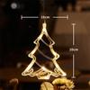 LED Light Snowflake Santa Window Ornaments Decoration for Home Xmas Navidad New Year Christmas Decor Fairy Lamp String Lights