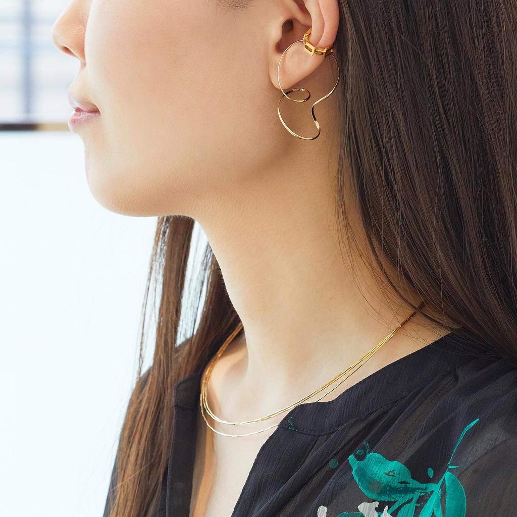 Kuma K10 Yellow Gold Ear Cuff KMJE0123H Yellow Gold [Official] [Vendome Aoyama] [Kengo + MA,YU] [Kengo Kuma]