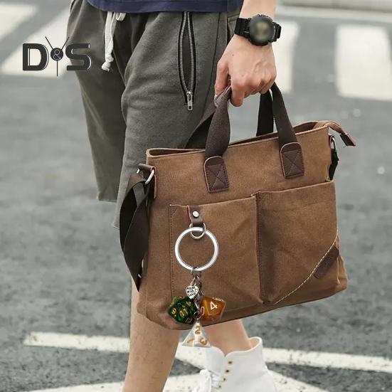 Keychain Pendant Dice Charm Lightweight Portable Acrylic Keychain Phone Bag Keyring Smooth Surface Keychain