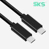 Кабель Type-C PD100W 20 Гбит/с, E-Marker, умный чип, оплетка, экранирование, 5A быстрая зарядка, Thunderbolt 3, MacBook Pro, 4K, принтер, компьютер