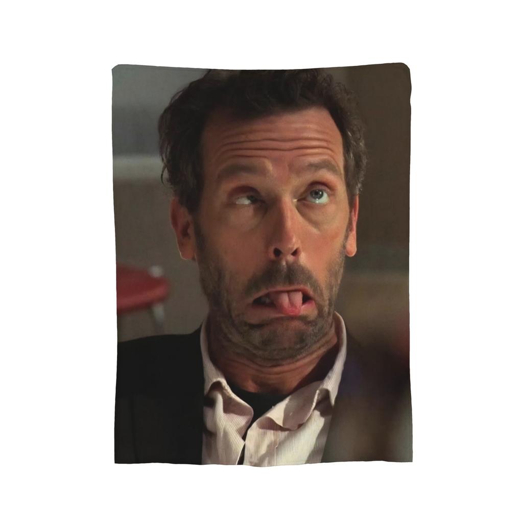 House MD Dr Gregory House Throw Blanket for Couch Fuzzy Soft Plush Blanket 50x60 Inches Multi-size Bedspreads for All Seasons