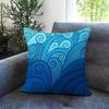 Light blue ocean ripple Cushion Cover Comfortable Reversible Pillow Cover Ideal for Car Sofa Bedroom  Beyond