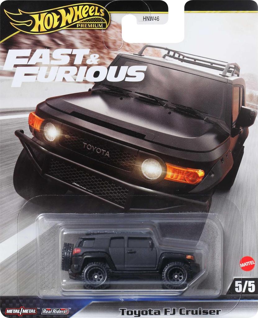 Hot Wheels Форсаж - Модель автомобиля Toyota FJ Cruiser, от 3 лет, Черный, HRT99
