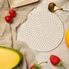 4 шт. тканые салфетки диаметром 18 см, термостойкие подставки для кухни, хлопковые веревочные коврики для стола, декор в стиле бохо-фермерского дома