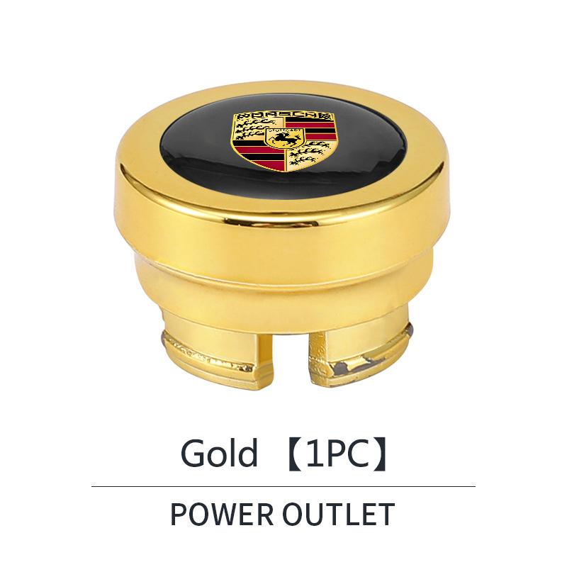 Пластиковая крышка прикуривателя автомобиля ABS, пылезащитная декоративная заглушка для Porsche Cayenne Panamera Macan 911 718 Taycan Boxster Cayman 918