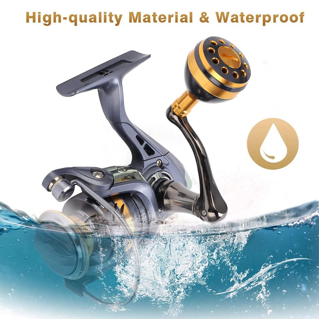 Катушка для спиннинга из алюминиевого сплава, рыболовная катушка, сверхпрочная, гладкая, быстрое передаточное отношение, рыболовные принадлежности (КС4000)