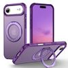 Чехол для iPhone 17 Pro Max/17 Air/17 Pro, Магнитный держатель-кольцо с вращением на 360° и металлической подставкой, Ударопрочный чехол с защитой от вибрации