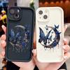 Butterfly Moon Pattern Phone Case for iPhone Samsung Galaxy Xiaomi Redmi POCO HUAWEI Honor Shockproof Rubber Soft Flexible Cover Casing