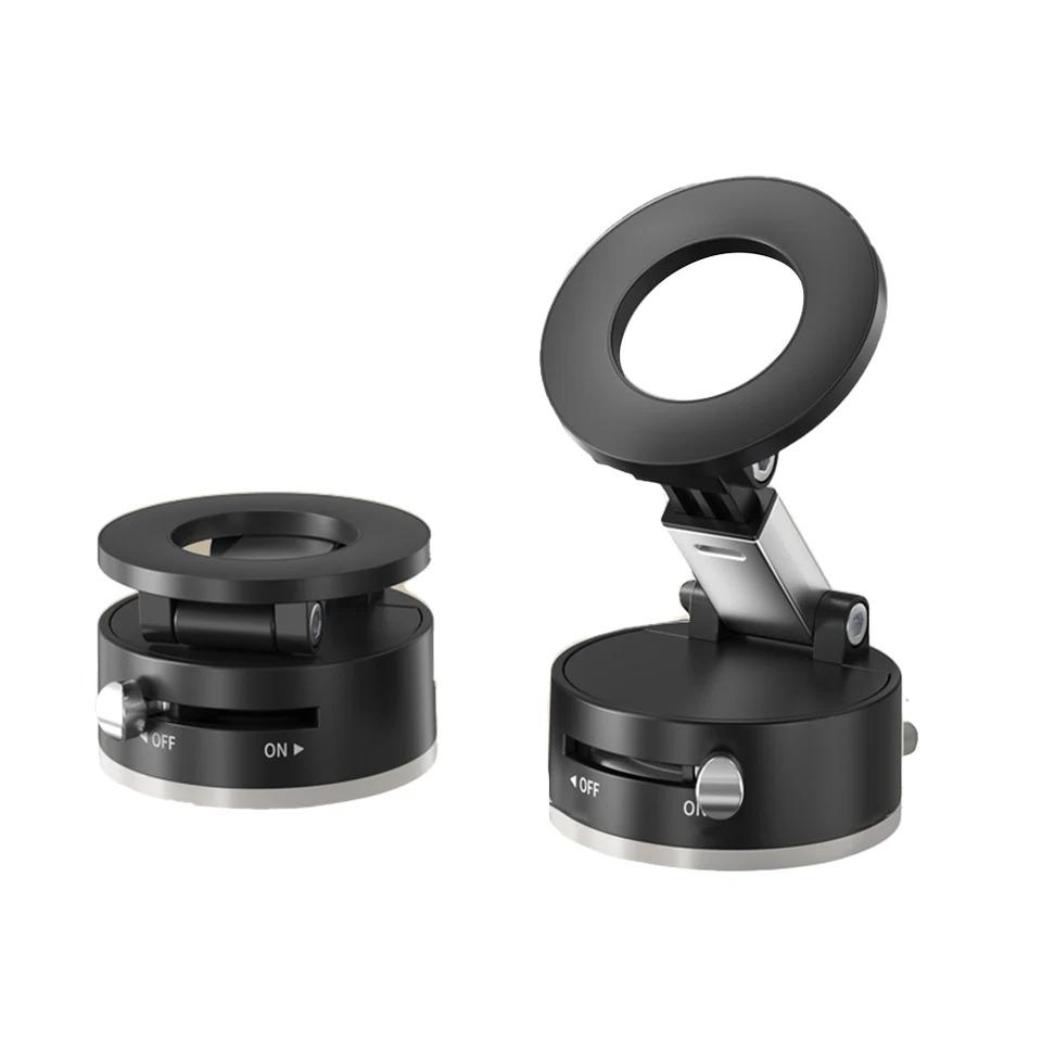 Вакуумная магнитная присоска складная поворотная подставка двухсторонняя присоска с сильным магнитом вакуумная присоска крепление автомобильный держатель для iPhone/Android