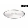 4Pcs Stainless Steel Storage Tray Luxurious Brass Gold Round Plate Fruit Cake Steak Snack Kitchen Metal Storage Tableware Dish