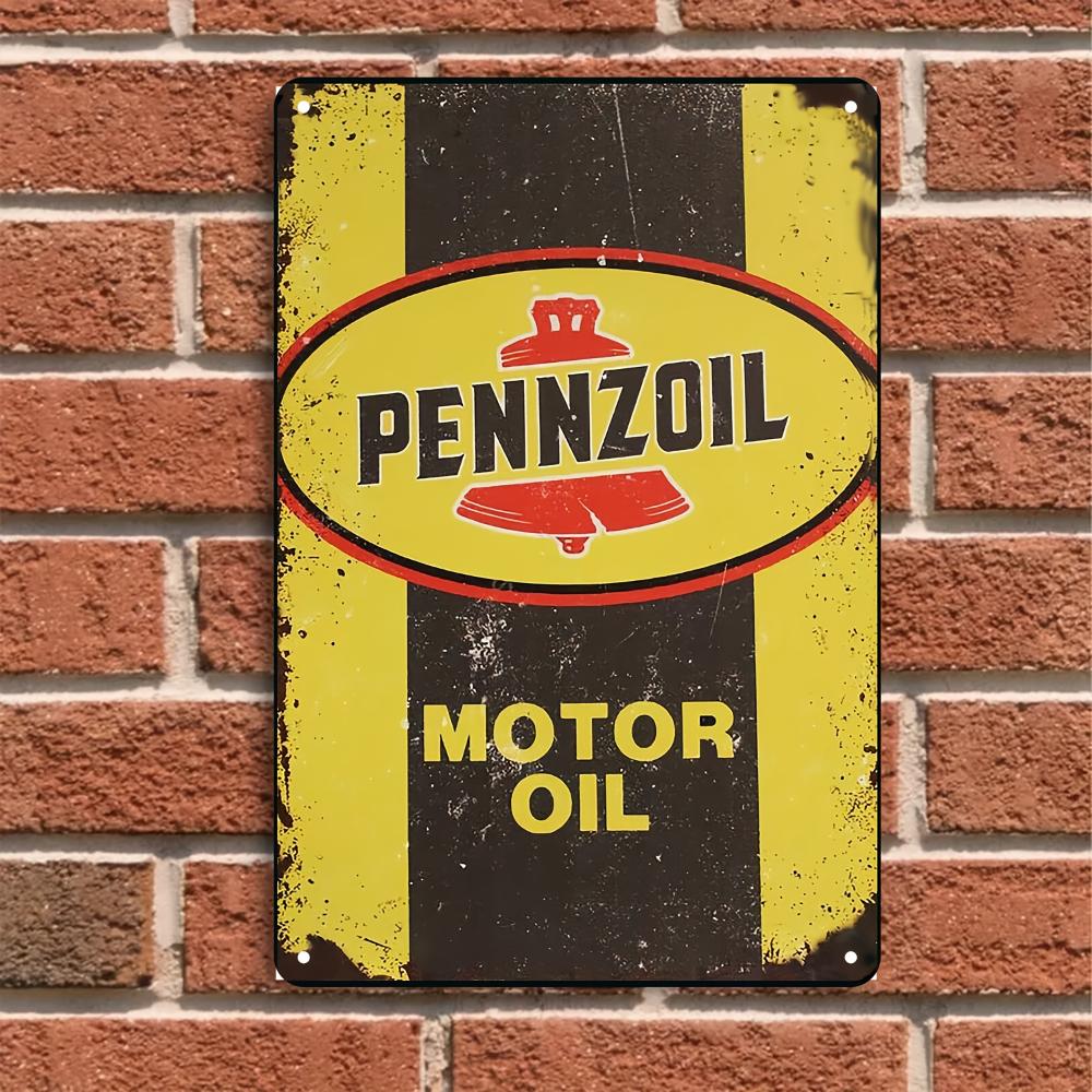 Pennzoil Vintage Metal Tin Sign -Perfect for Garage & for Man Cave Decor, Perfect for Room Decor