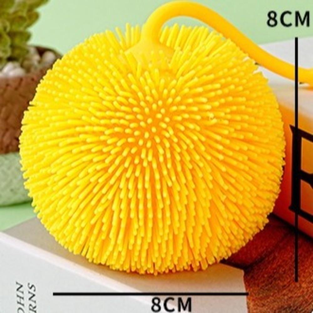 Random Color Spiky Stress Ball Soft Stress Relief Toy Creative Luminous Toy for Kids