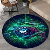Minnesota Logo Round Rug for Livingroom,Bedroom, Palyroom, Chair Rug, Area rug, Circle Carpet, Large Size Fan Christmas gift