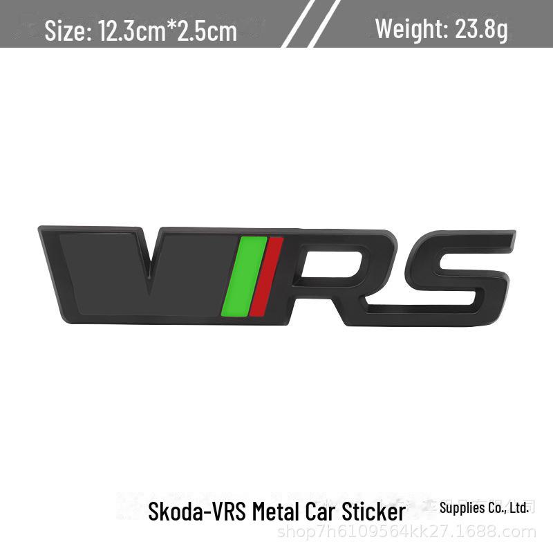 Compatible with Volkswagen Skoda Octavia/Fabia RS: VRS Grille/Fender/Metal Tail Logo and Body Sticker