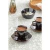 Cristallo Керамический набор из 2 кофейных чашек 100 мл коричневый