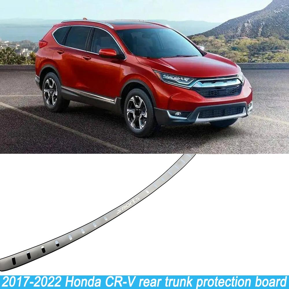 Для Honda CR-V CRV CR V 2017-2022, накладка багажника, защита заднего бампера, автомобильные аксессуары, потертости на порог из нержавеющей стали