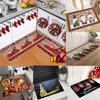1Pcs Anti-Slip Christmas Print Rug for Home and Office Decor Stain Resistant and Perfect for Living Room Bedroom Kitchen