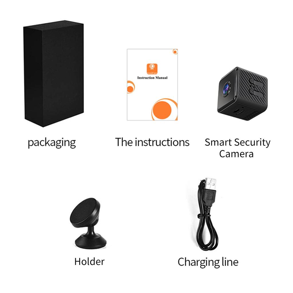 Умная камера безопасности, домашняя многофункциональная камера 1080P с функцией ночного видения, поддержка приложения для хранения данных объемом 4–64 ГБ: iWFCam