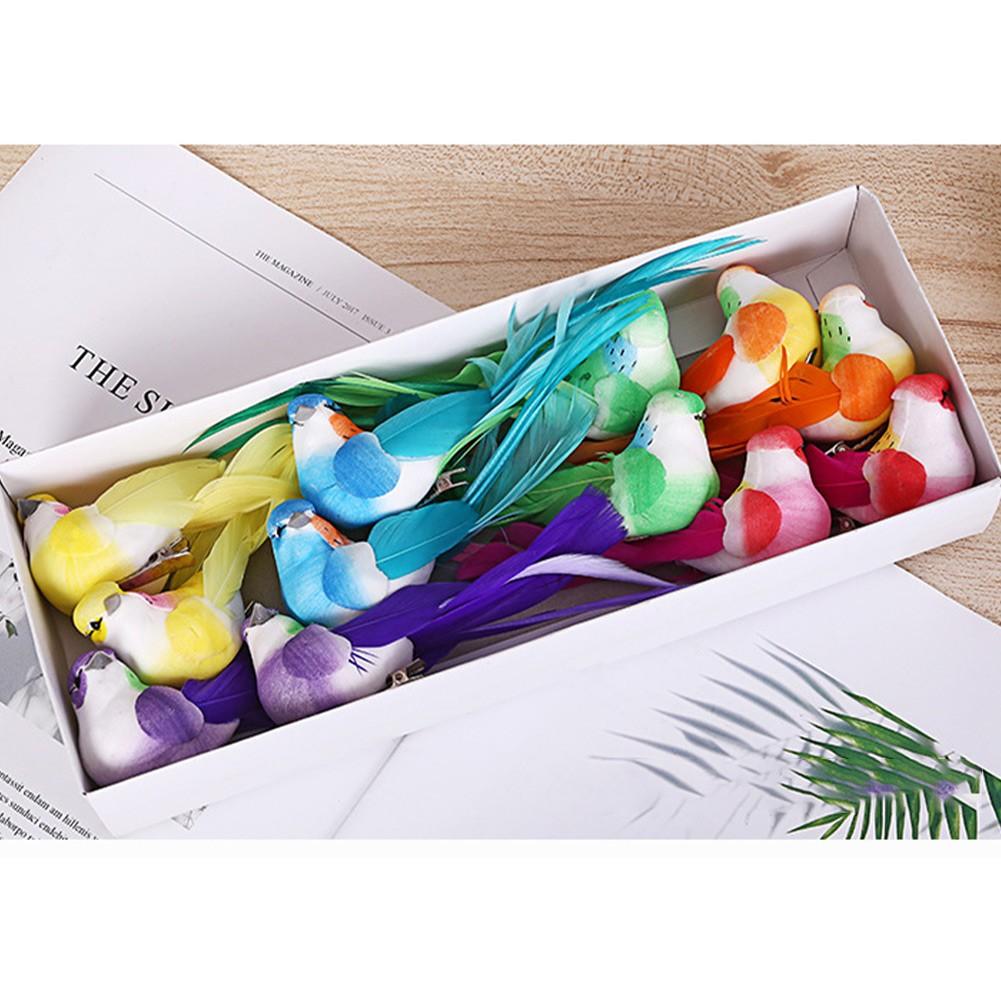 Домашний садовый декор, имитация птиц, реалистичный дизайн, 15x3,5x4 см, искусственный